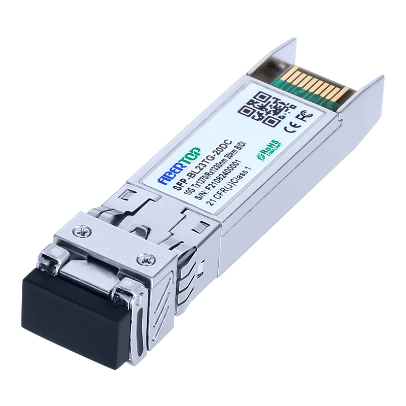 Módulo transceptor LC DOM único compatible con Huawei® 02310QBT 10G BIDI SFP+ SMF 1270nm Tx/1330nm Rx 20km