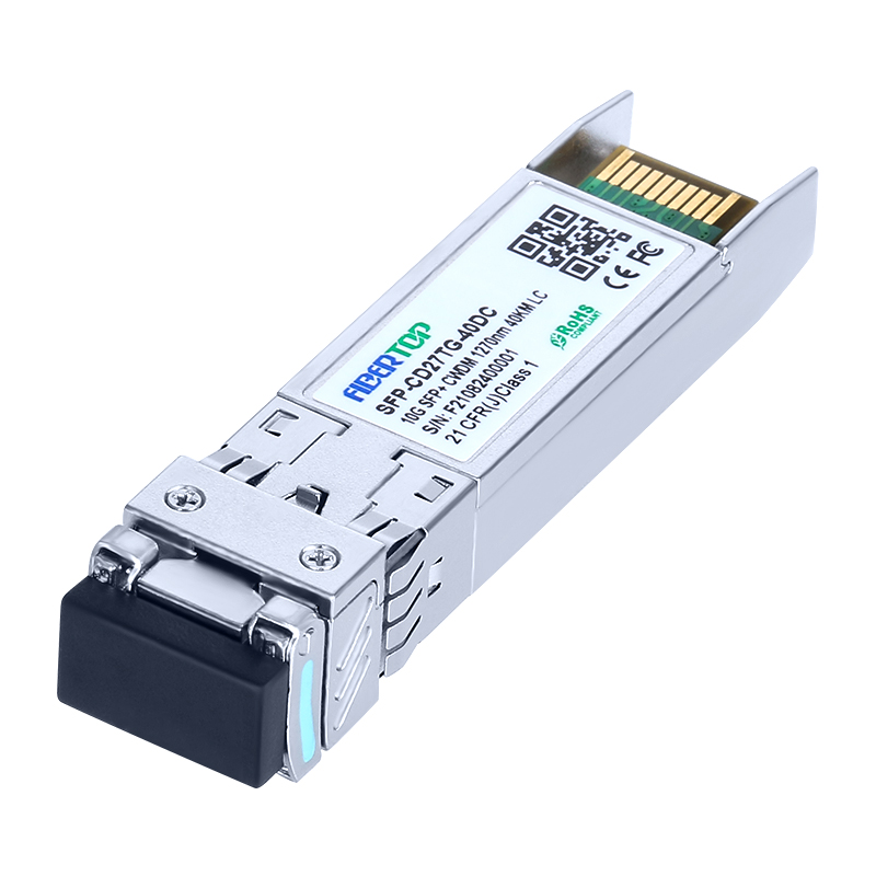 Juniper Networks® EX-SFP-10GE-ER-1270 Compatible 10GBase-CWDM SFP+ Transceptor SMF 1270nm 40km LC DOM