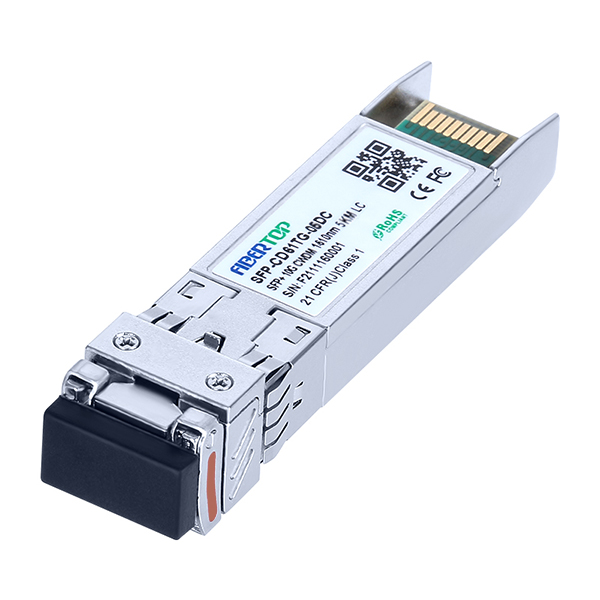 FIBERTOP 10G CWDM SFP+ 1590nm~1610nm 5km LC Módulo transceptor DOM