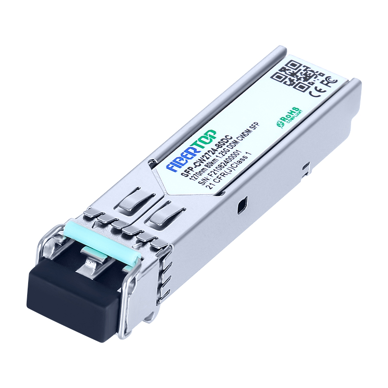 Transceptor SFP CWDM 1.25G compatible con Extreme Networks® CWDM-SFP-1270 SMF 1270 nm 80 km LC DOM