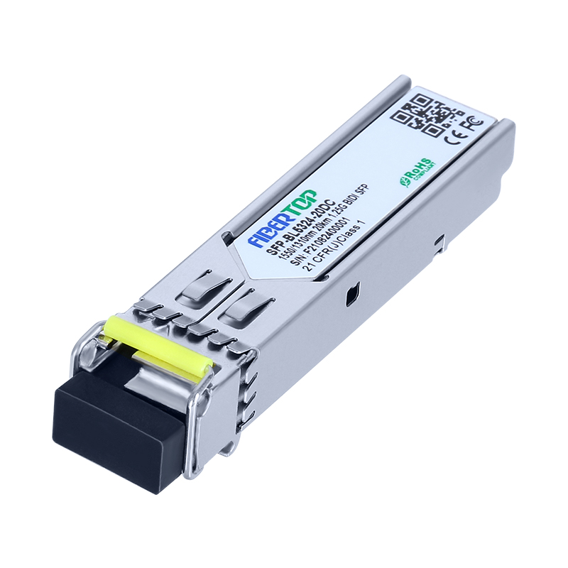 FIBERTOP 1.25G BIDI SFP SMF 1550nm Tx/1310nm Rx 20km Solo módulo transceptor LC DOM