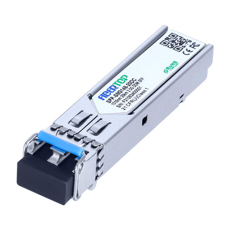 Cisco® ONS-SI-2G-I1 Compatible 2.5G SFP Transceptor industrial SMF 1310nm 20km LC DOM