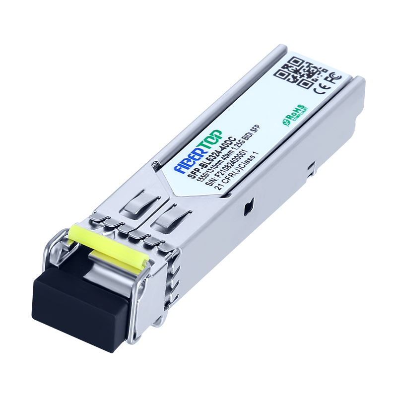 Cisco® GLC-BX40-D-I Compatible 1.25G BIDI 40km SFP Transceptor industrial SMF 1550nm Tx/1310nm Rx Single LC DOM