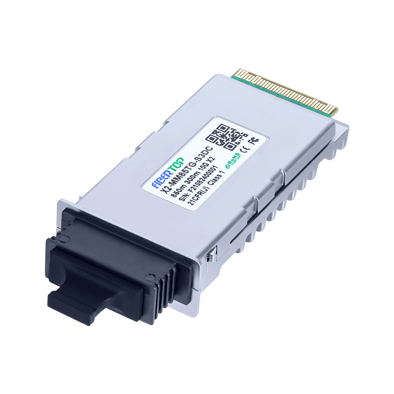 Q Logic X2-SW-01 Compatible 10GBASE-SR X2 Transceptor MMF 850nm 300m Duplex SC DOM