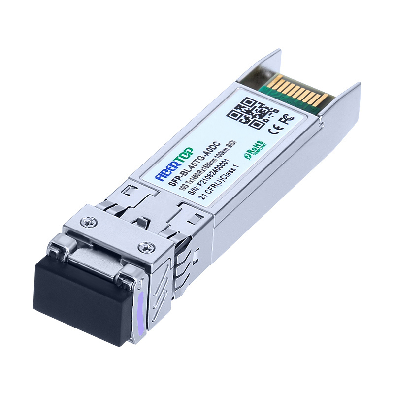 Brocade®10G-SFPP-BXU-100K Compatible 10G BIDI 100km SFP+ Transceptor SMF 1490nm Tx/1550nm Rx LC DOM único