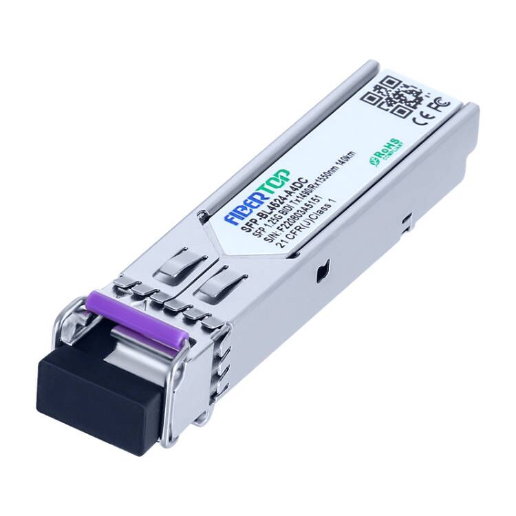 Módulo transceptor LC DOM FIBERTOP 1,25G BIDI 140km SFP 1490nm Tx/1550nm Rx único