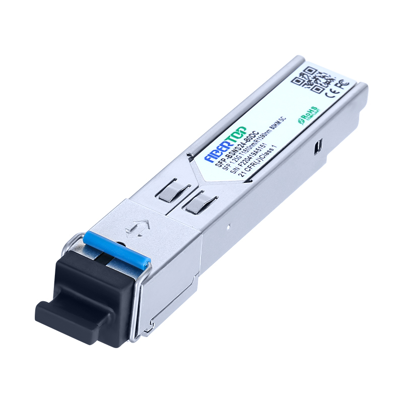 Módulo transceptor SC DOM único FIBERTOP 1,25G BIDI 80km SFP 1510nm Tx/1590nm Rx