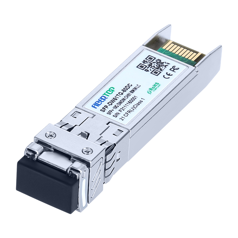 Transceptor 10GBase-DWDM SFP+ compatible con Brocade® 10G-SFPP-ZRD-80 80 km LC DOM