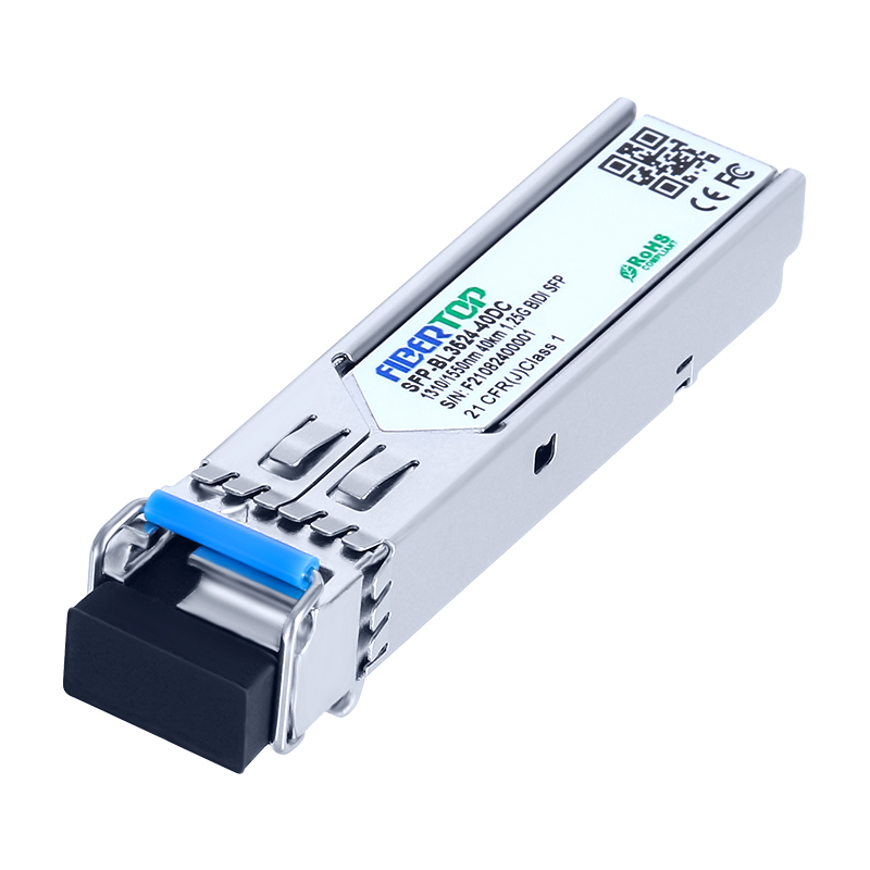 Transceptor SFP 1000Base-BX compatible con Cisco® GLC-BX40-U (SMF, 1310nmTx/1550nmRx, 40 km, LC, DOM)