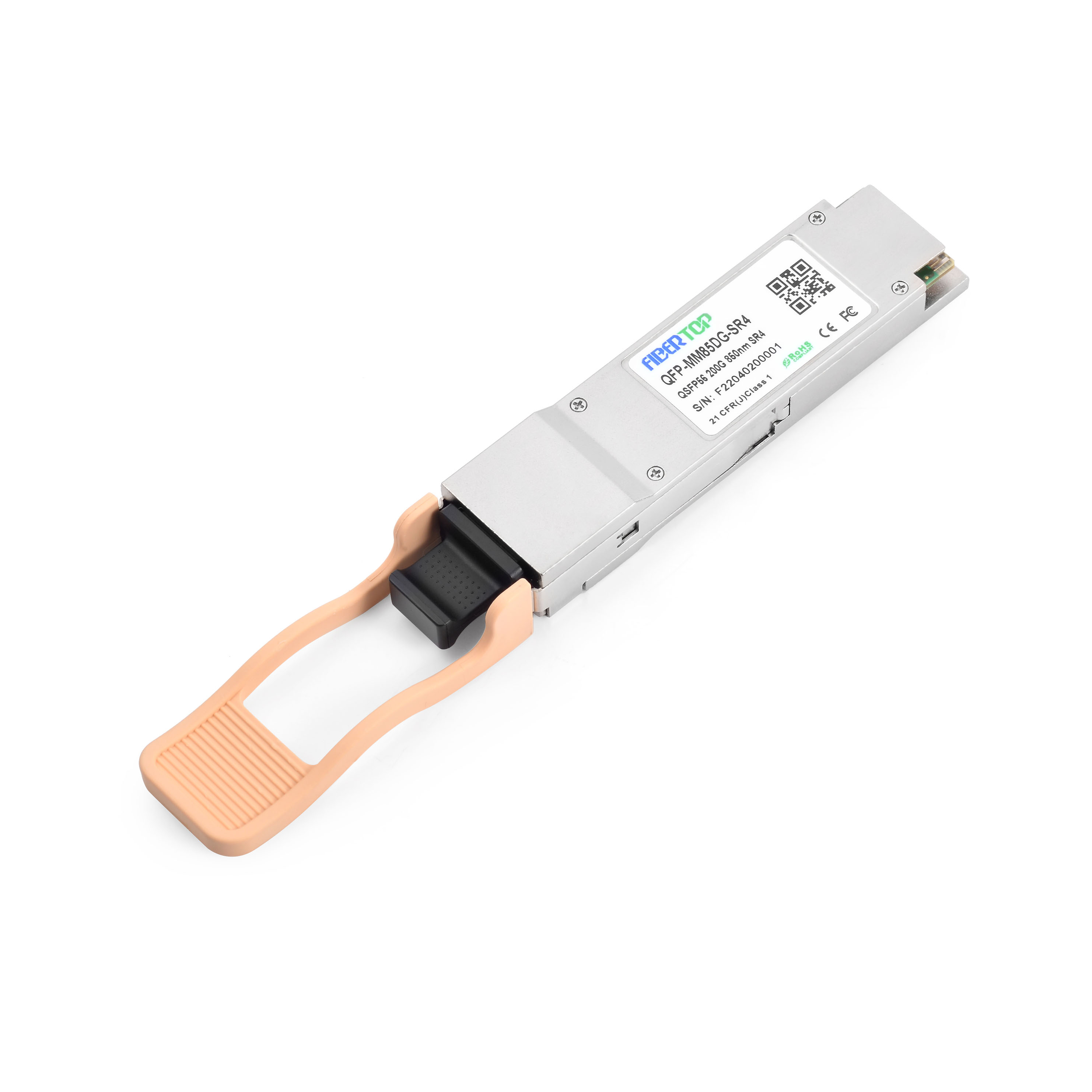 Para MELLANOX MMA1T00-HS Compatible 200Gbps QSFP56 transceptor multimodo 100m MPO